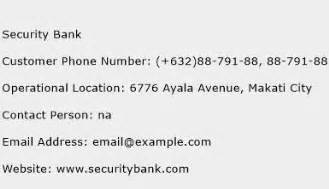 security bank bajada contact number|Contact us .